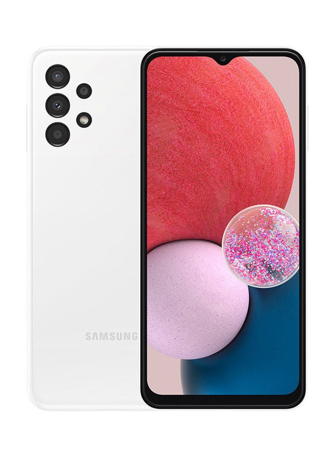 سامسونج هاتف جالاكسي A13 ثنائي الشريحة بذاكرة رام 4 جيجابايت وذاكرة داخلية 64 جيجابايت يدعم تقنية 4G بلون أبيض - إصدار عالمي - Image 2