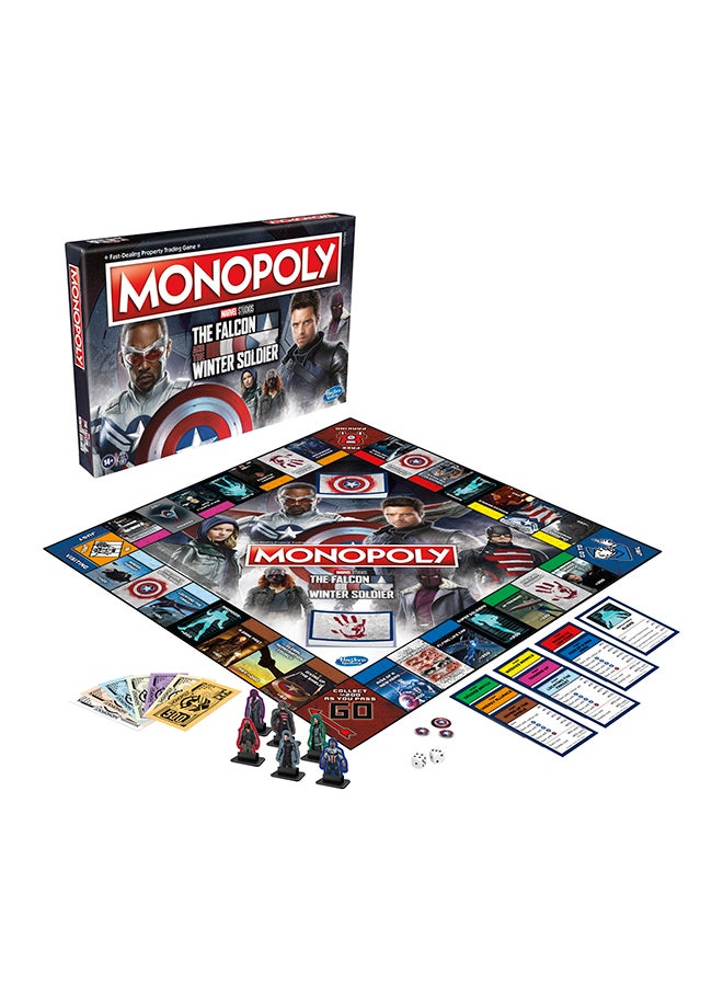 مونوبولي - Studios The Falcon And the Winter Soldier Edition Board Game For Fans - Image 1