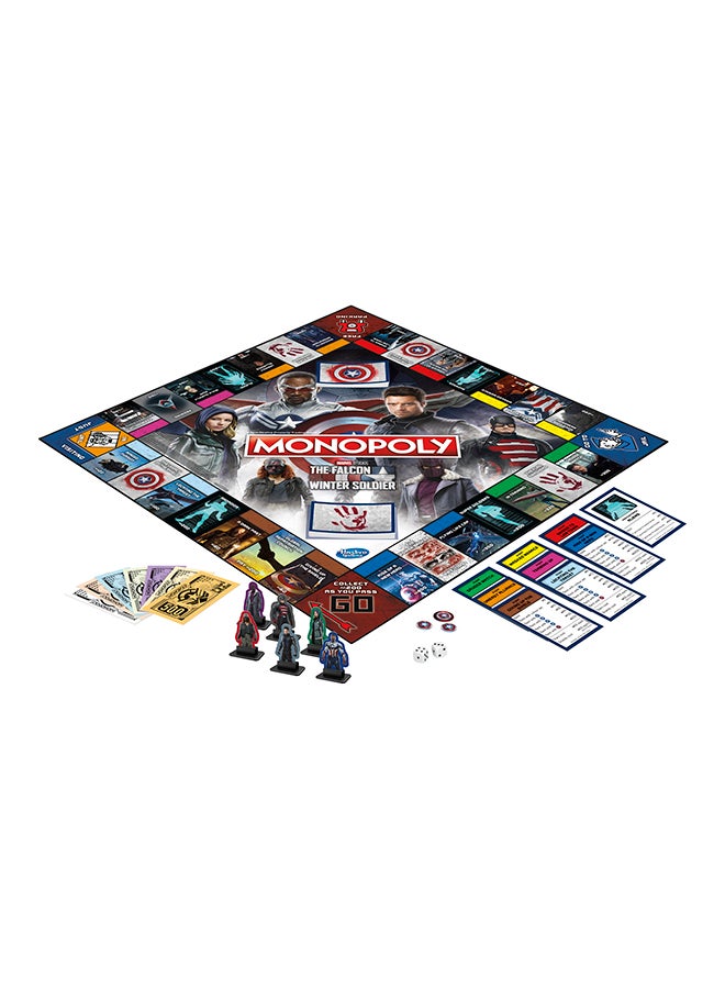 مونوبولي - Studios The Falcon And the Winter Soldier Edition Board Game For Fans - Image 1