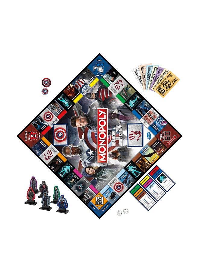 مونوبولي - Studios The Falcon And the Winter Soldier Edition Board Game For Fans - Image 1