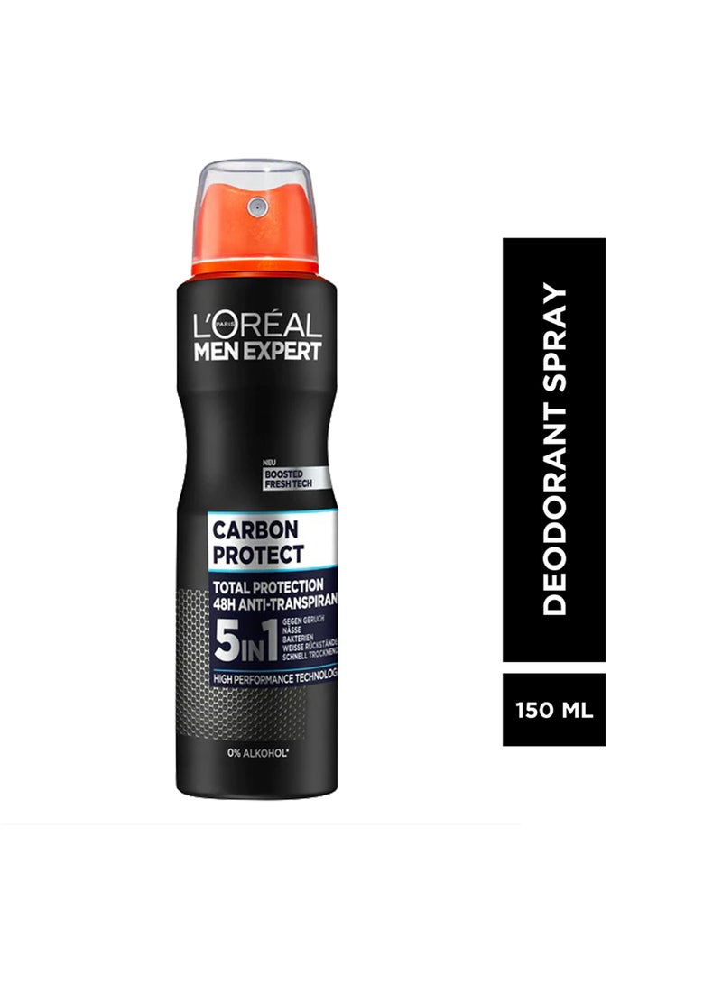 لوريال باريس بخاخ إكسبرت كربون للحماية من رائحة العرق ومضاد للتعرق 150ملليلتر - Image 2