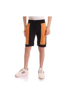 Andora Casual Stripes Mid-Rise Shorts Black  - Image 1