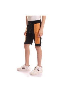 Andora Casual Stripes Mid-Rise Shorts Black  - Image 2