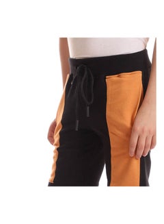 Andora Casual Stripes Mid-Rise Shorts Black  - Image 4
