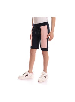 Andora Casual Stripes Mid-Rise Shorts Navy  - Image 2