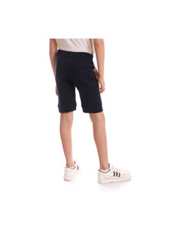 Andora Casual Stripes Mid-Rise Shorts Navy  - Image 3