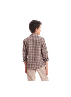 Andora Casual Checkered Collared Neck Shirt Multicolour  - Image 3