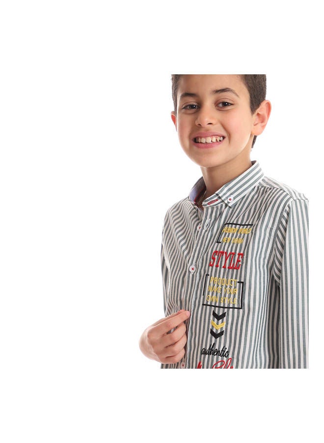 Andora - Casual Checkered Collared Neck Shirt Multicolour - Image 1