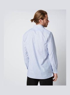 Olymp Casual Stripes Long Sleeve Shirt Blue-White  - Image 2