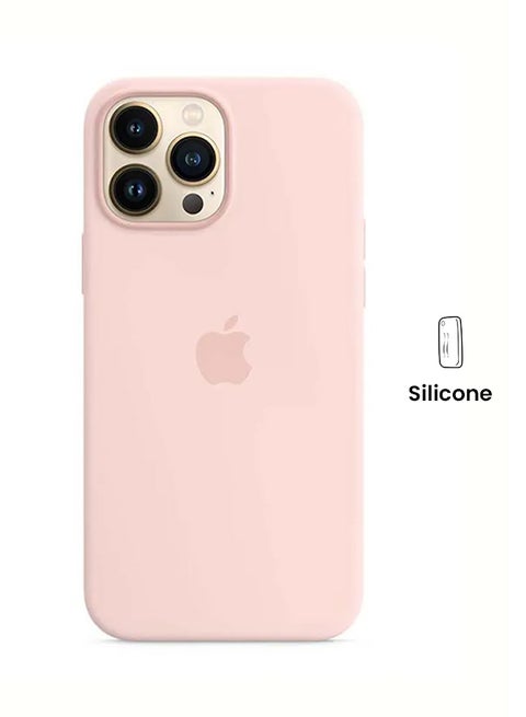 iPhone 13 Pro Max Silicone Case with MagSafe Chalk Pink