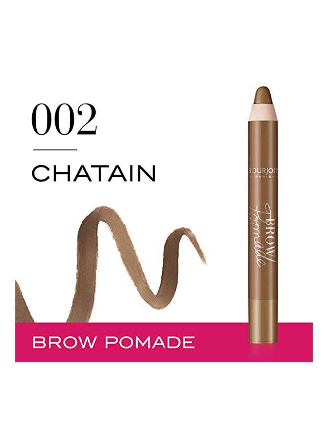 BOURJOIS PARIS Brow Pomade Ppencil 002 Chatain - Image 2
