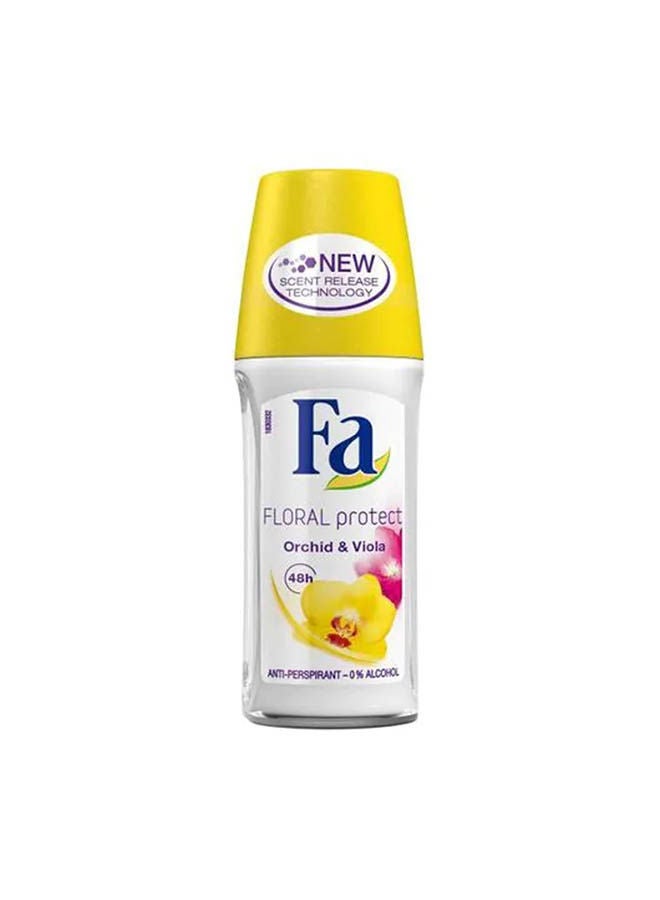 فا Floral Protect Orchid - Viola Roll On Yellow 50ml 