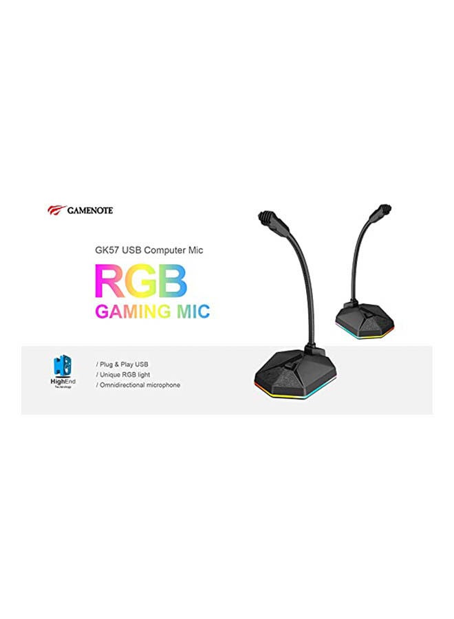 havit GK57 USB RGB LED lighting Gaming Mic  - Image 2
