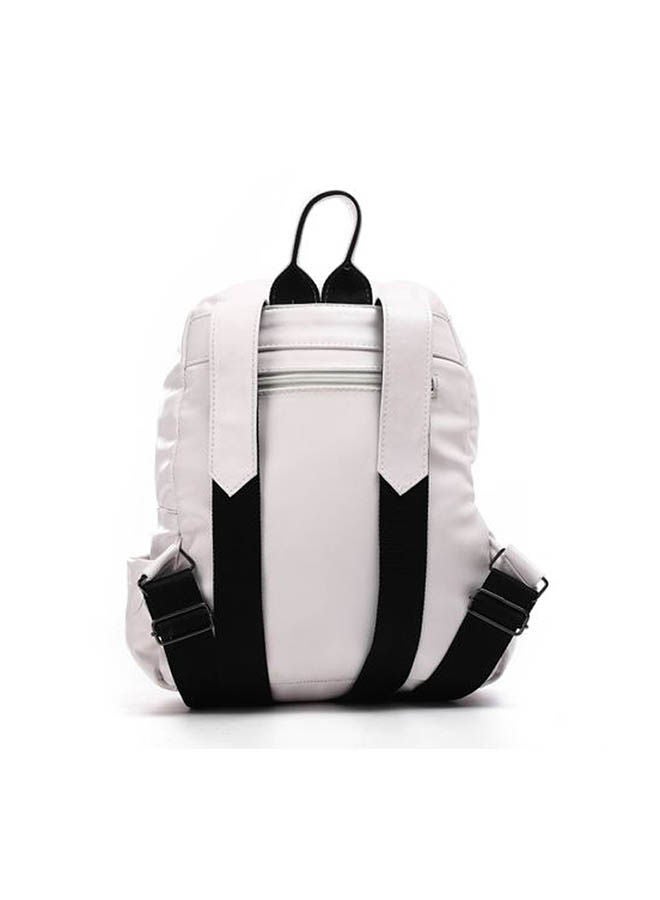 ICE CLUB - Elegant Leather Backpack White - Image 1