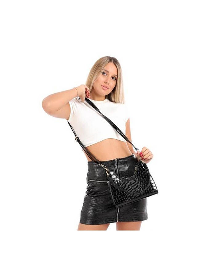 آيس كلوب حقيبة كتف جلدية عصرية - Image 3