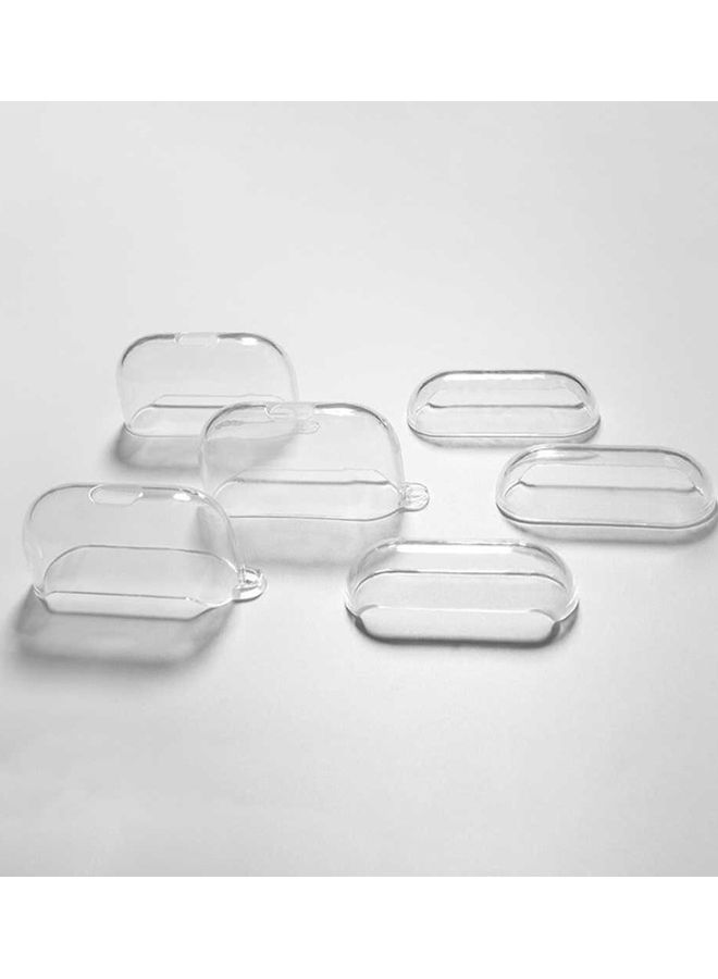 MARGOUN - Shockproof Case Transparent TPU Cover With Keychain For Apple AirPods 3 (3rd Generation) Clear - Image 1