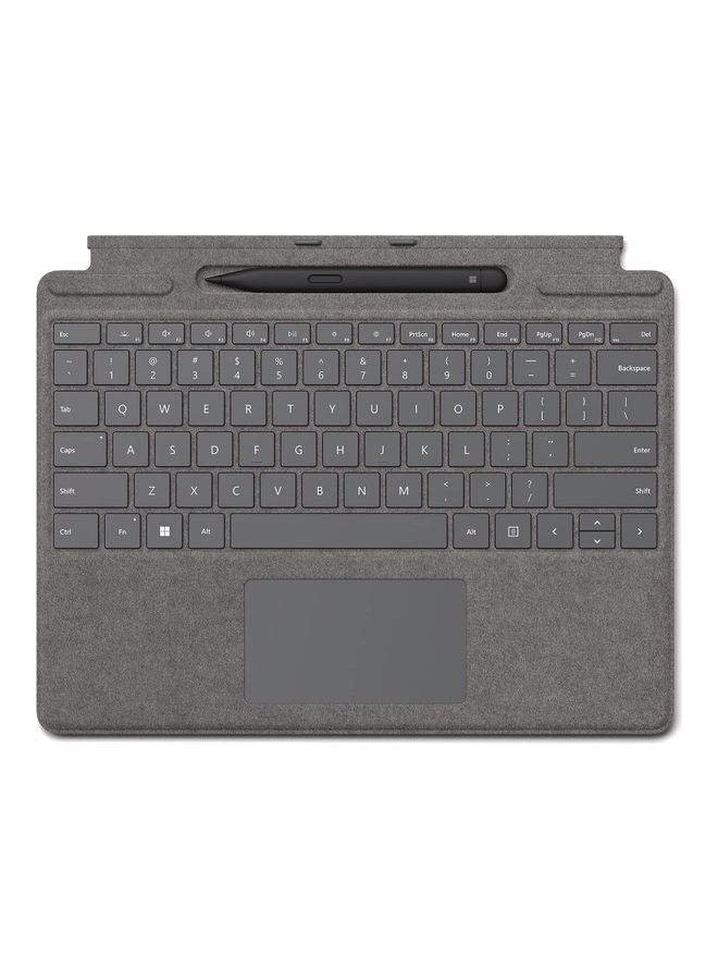 Microsoft - Surface Pro Signature Keyboard with Slim Pen 2 platinum/grey - Image 1