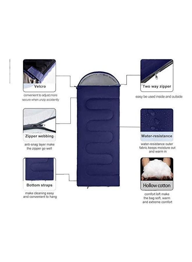 Cool Baby Lightweight Cotton Sleeping Bag For Camping 180x75x10cm  - Image 2