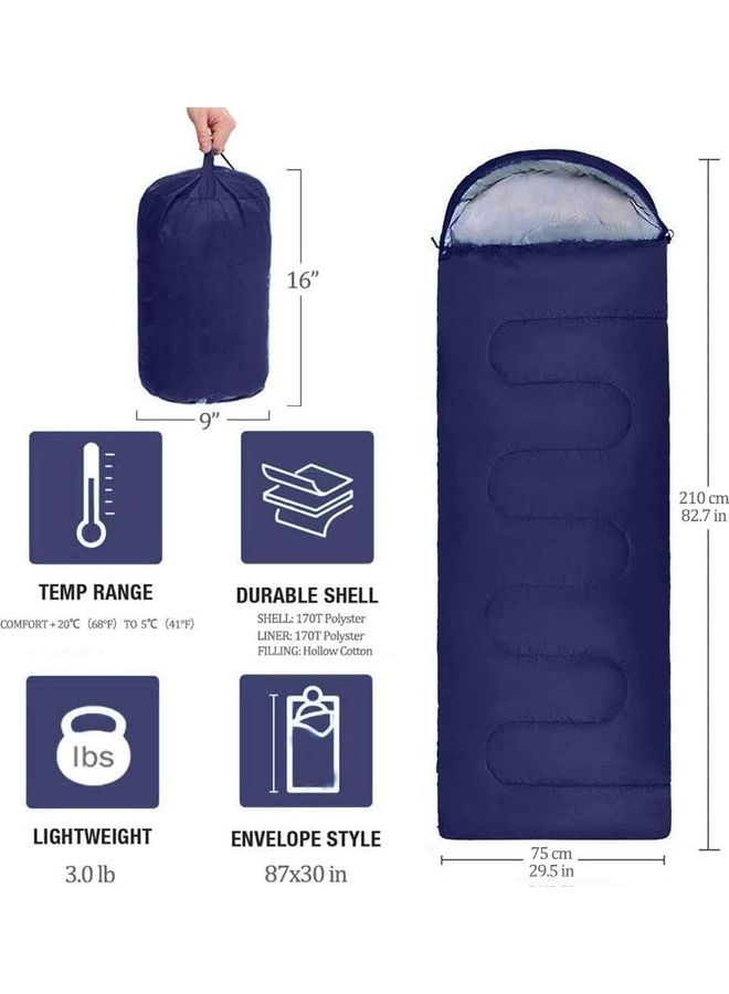 Cool Baby Lightweight Cotton Sleeping Bag For Camping 180x75x10cm  - Image 3