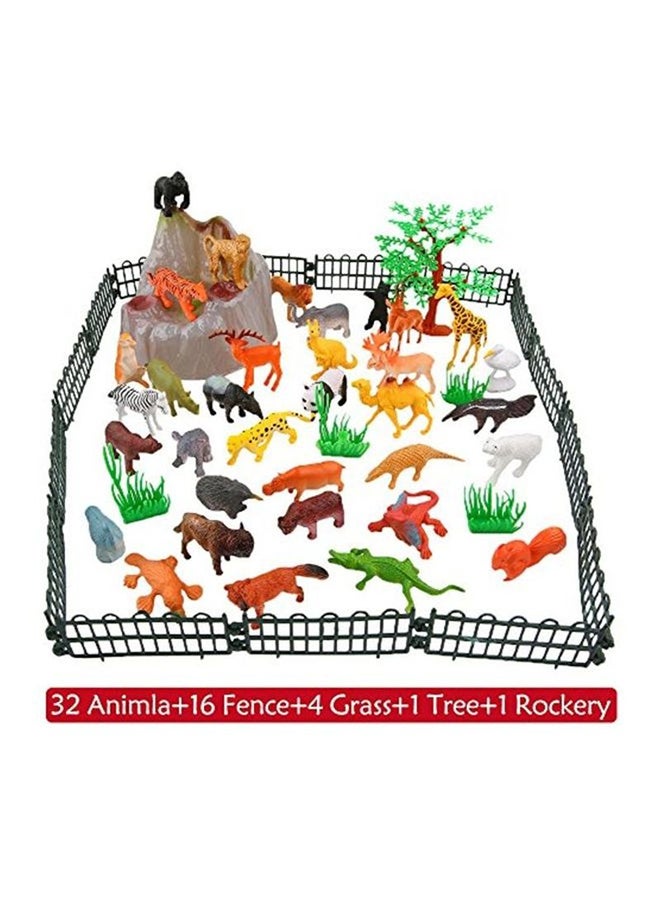 ValeforToy - 54-Piece Mini Jungle Animals Toys Set - Image 1