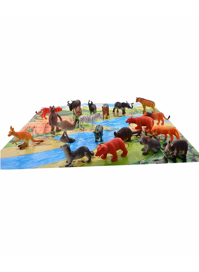 ValeforToy - 54-Piece Mini Jungle Animals Toys Set - Image 1