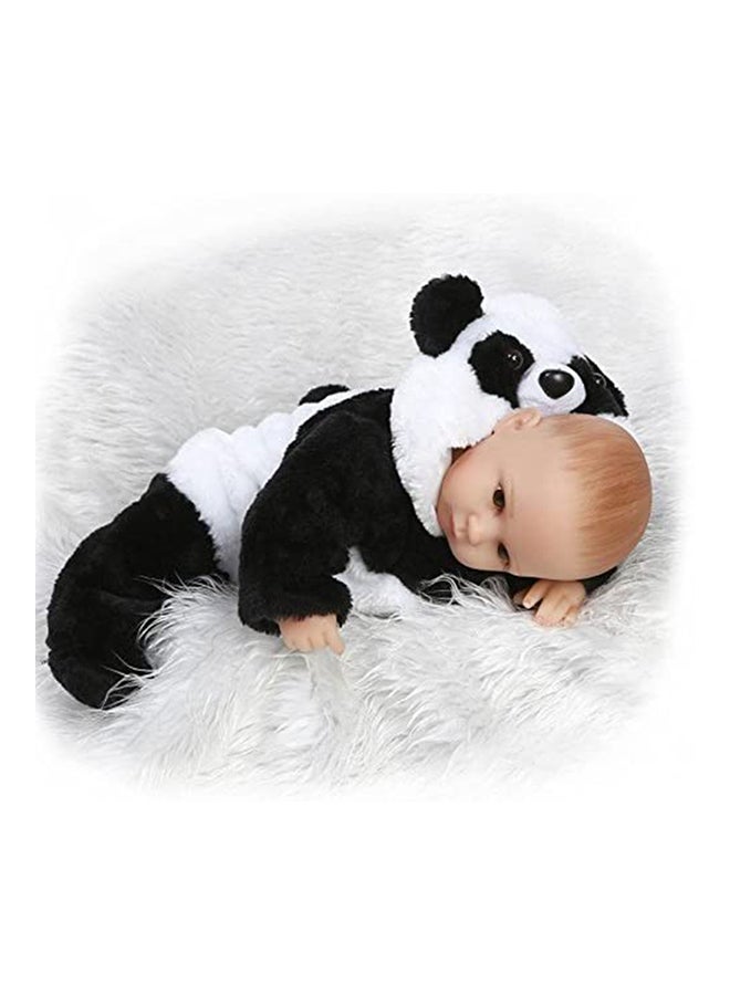 ان بي كي دمية طفلة حديثة الولادة بشعر طويل مع دمية محشوة 16بوصة - Image 3