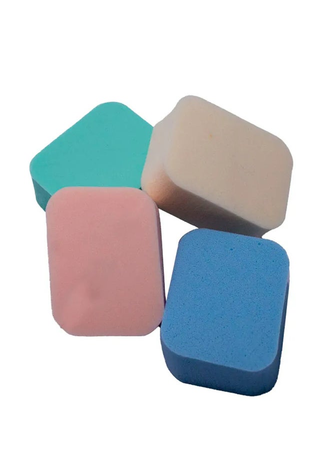 Onetech 8-Piece Make-Up Sponge Set Blue/Green/Pink/Yellow - Image 1