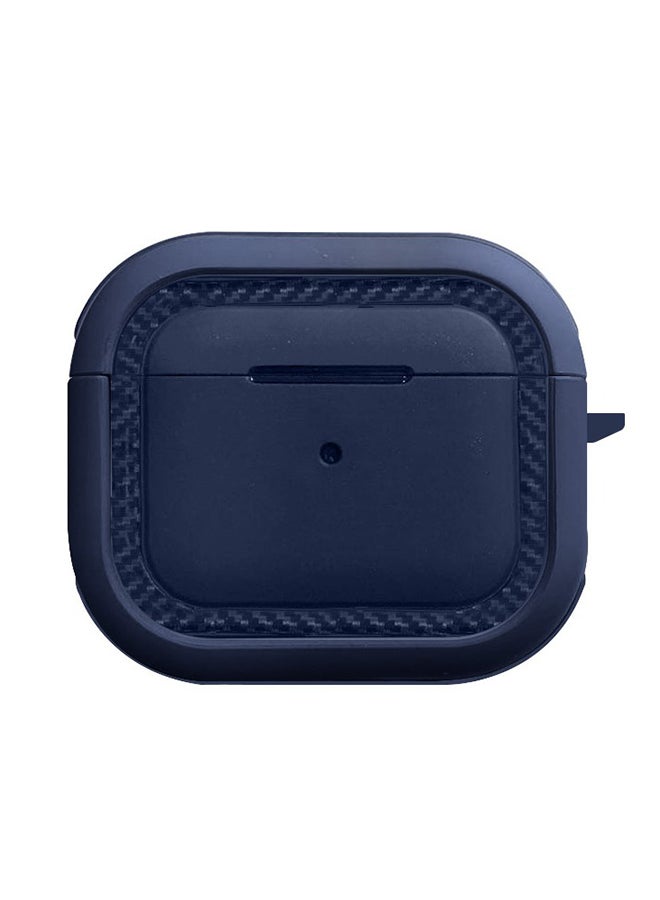 MARGOUN Shockproof Case Armor Rugged Cover With Keychain For Apple AirPods 3 (3rd Generation) Blue - Image 4