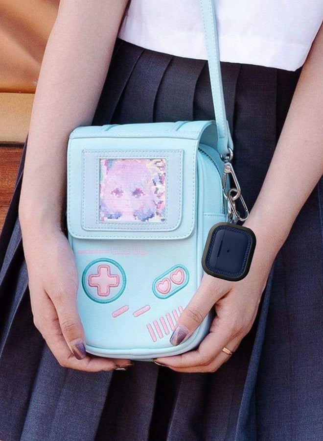 MARGOUN Shockproof Case Armor Rugged Cover With Keychain For Apple AirPods 3 (3rd Generation) Blue - Image 3