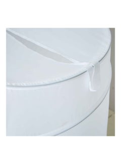 Home Box Spiral Laundry Hamper White 55x42cm  - Image 4