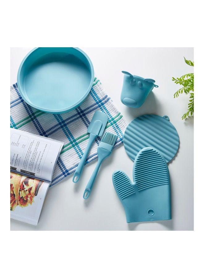 Home Box Silicone Round Cake Pan Blue 24.3x5cm  - Image 4