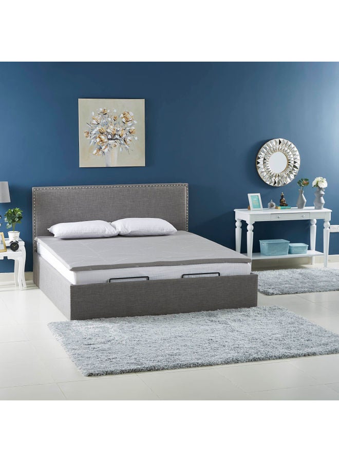 Home Box Innate Charcoal Infused Mattress Topper Combination Grey 200x180cm  - Image 1