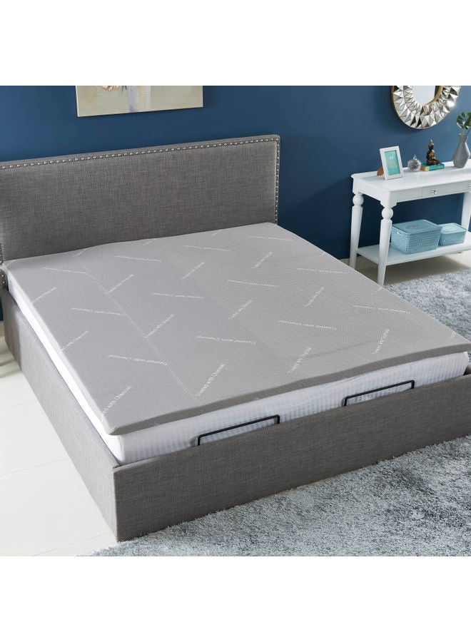 Home Box Innate Charcoal Infused Mattress Topper Combination Grey 200x180cm  - Image 2