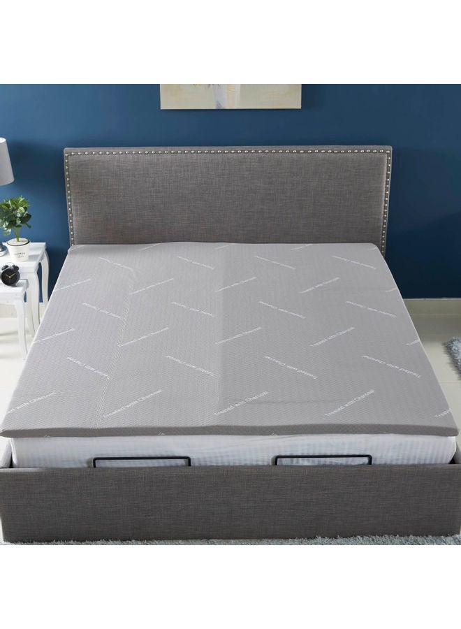 Home Box Innate Charcoal Infused Mattress Topper Combination Grey 200x180cm  - Image 3