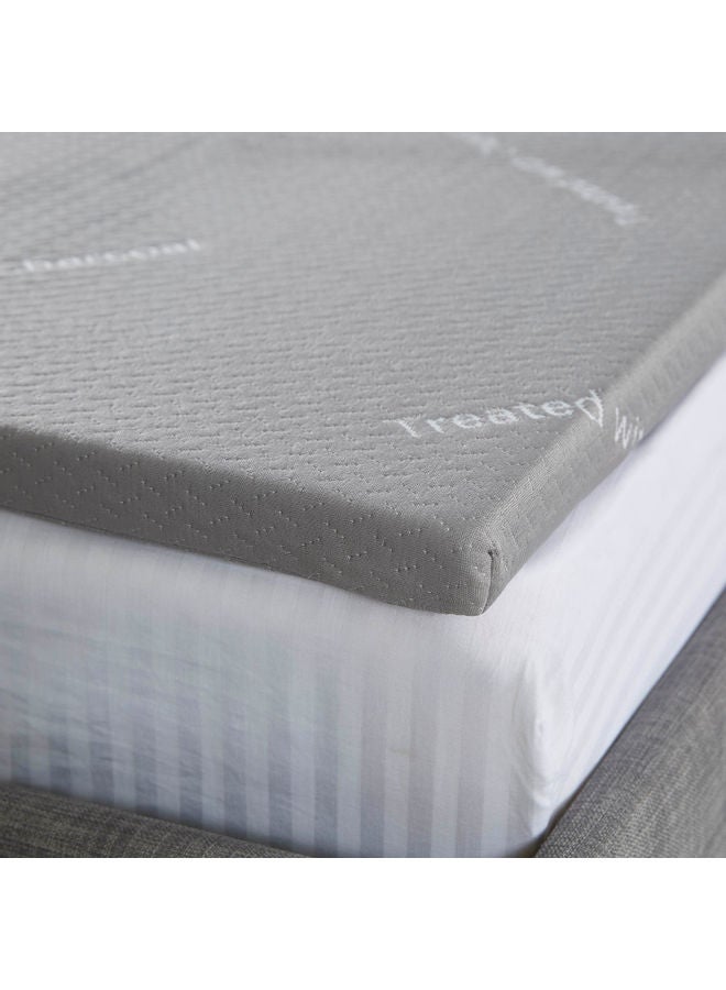 Home Box Innate Charcoal Infused Mattress Topper Combination Grey 200x180cm  - Image 4