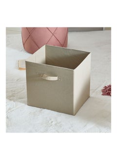 Olive Fabric Box Taupe 33x28x33cm - v1652881039/N47576916A_2