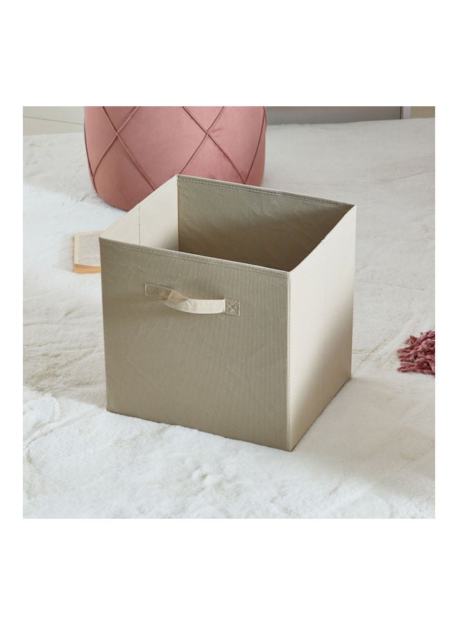 Home Box Olive Fabric Box Taupe 33x28x33cm - Image 2