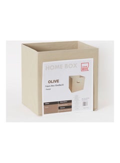 Olive Fabric Box Taupe 33x28x33cm - v1652881039/N47576916A_6