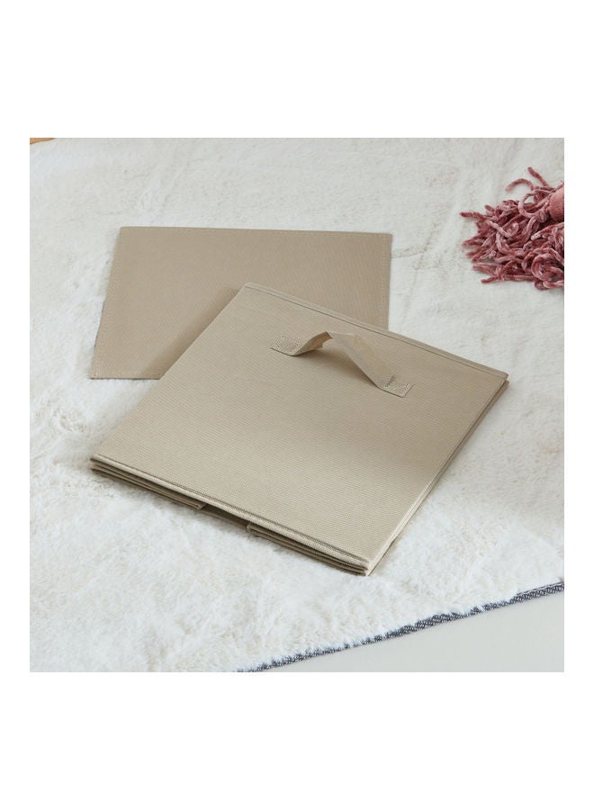 Home Box Olive Fabric Box Taupe 33x28x33cm - Image 4