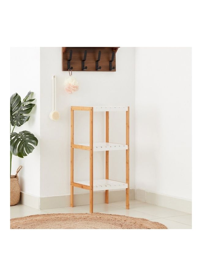 هوم بوكس رف تخزين حمّام ثلاث طبقات من لكزس - 33.8x33x79 سم متعدد الألوان 79x33.8x33سم - Image 1