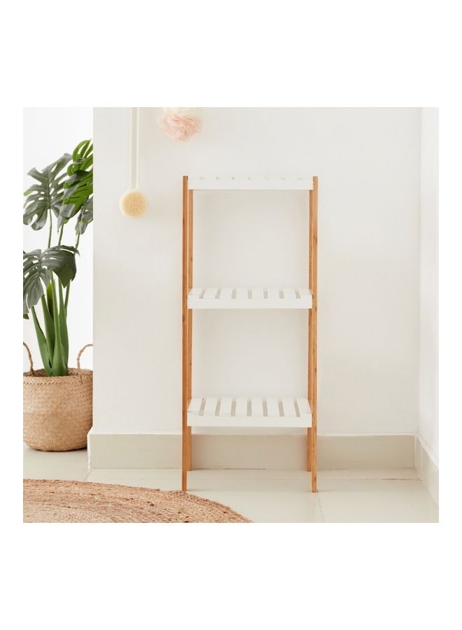 هوم بوكس رف تخزين حمّام ثلاث طبقات من لكزس - 33.8x33x79 سم متعدد الألوان 79x33.8x33سم - Image 4