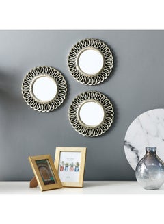 Home Box 3-Piece Nomad Mirror Set Gold 25cm  - Image 1