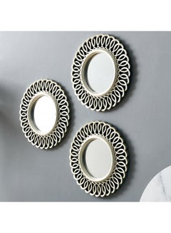 Home Box 3-Piece Nomad Mirror Set Gold 25cm  - Image 3