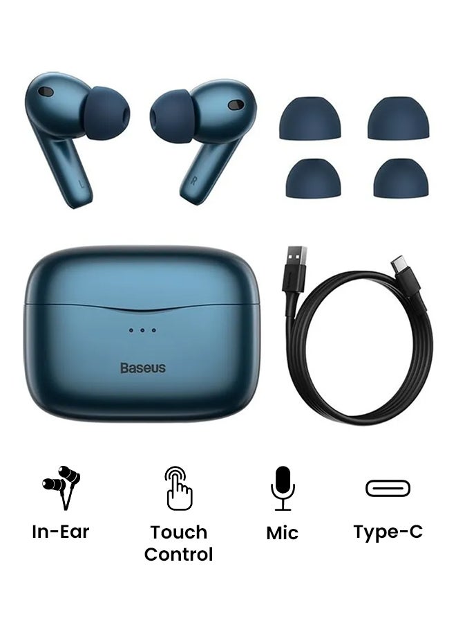 Baseus - SIMU S2 5.0 TWS Wireless Bluetooth Earphones Blue - Image 1