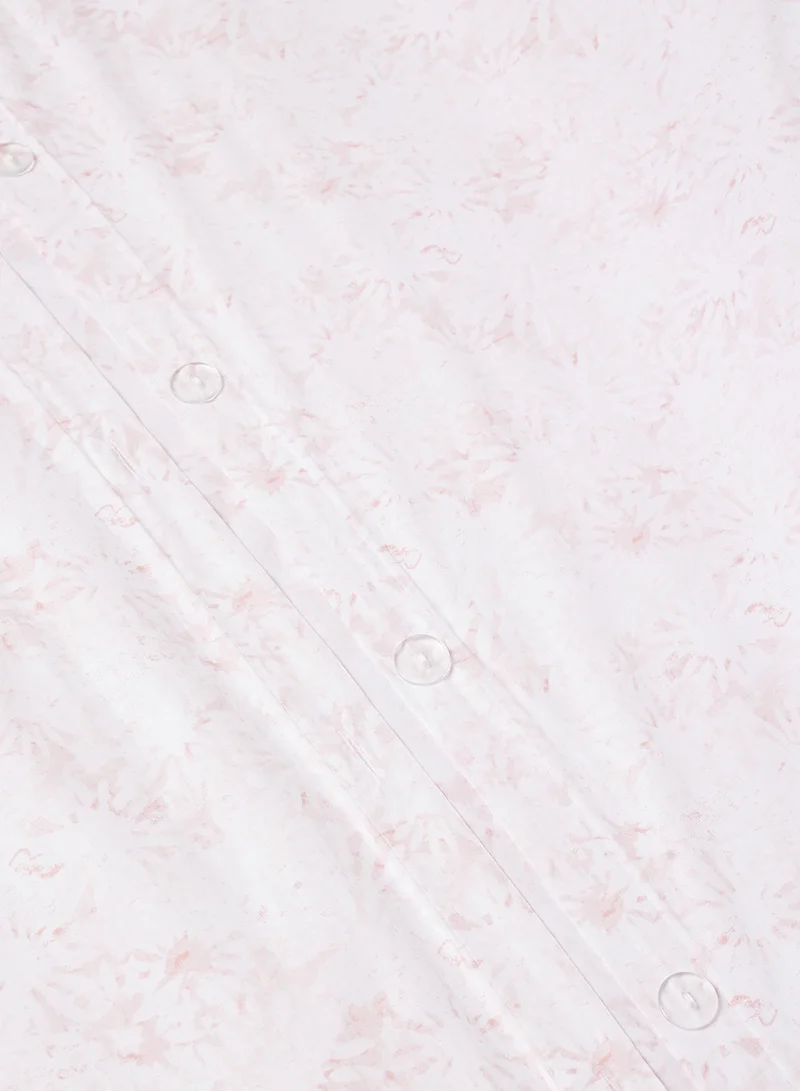 Noon East Duvet Cover Set - With 1 Duvet Cover 260X220 Cm And 2 Pillow Cover 50X75 Cm - For King/Super King Size Mattress - 100% Cotton Percale 180 Thread Count Springfield Rose