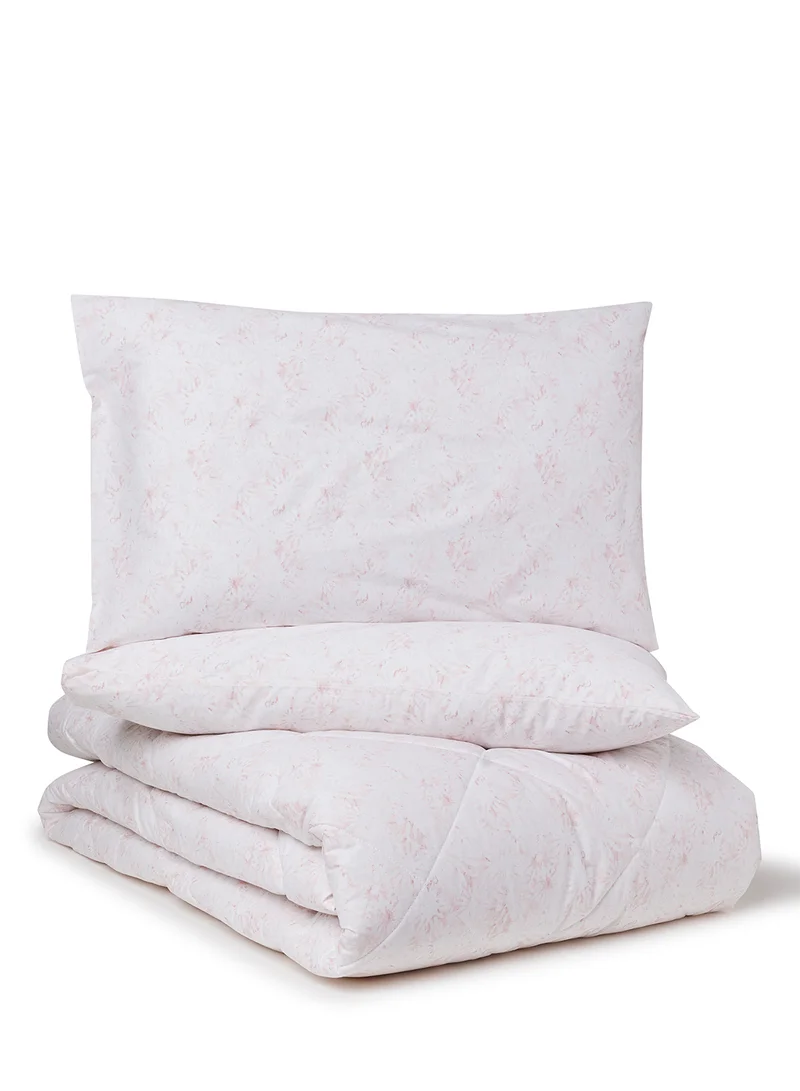 Noon East Comforter Set With Pillow Cover 50X75 Cm, Comforter 260X240 Cm - For King Size Mattress - 100% Cotton Springfield Lucent - Sleep Well Lightweight And Warm Bed Linen Springfield Rose