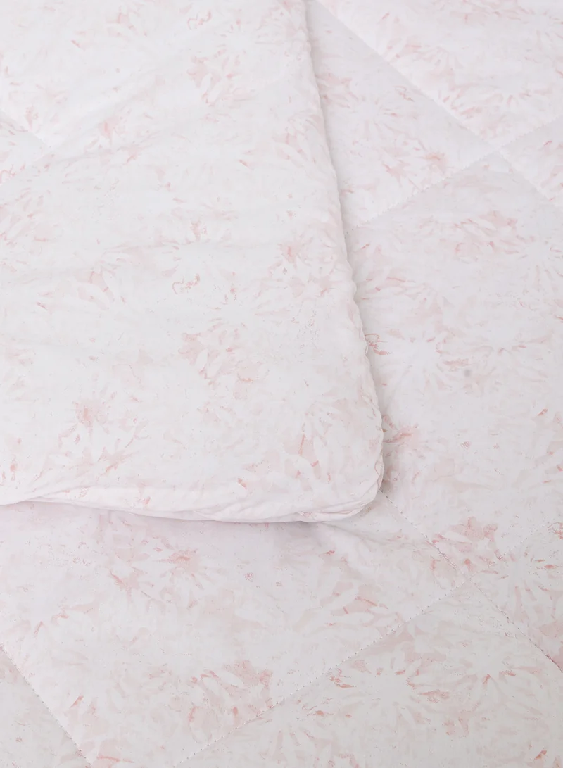 Noon East Comforter Set With Pillow Cover 50X75 Cm, Comforter 260X240 Cm - For King Size Mattress - 100% Cotton Springfield Lucent - Sleep Well Lightweight And Warm Bed Linen Springfield Rose