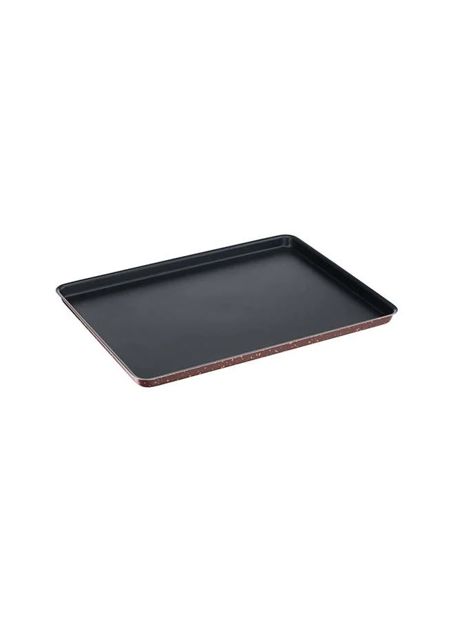 Tefal 2-Piece Non-Stick Aluminium Eco Respect Baking Set Brown/Black 27/34cm