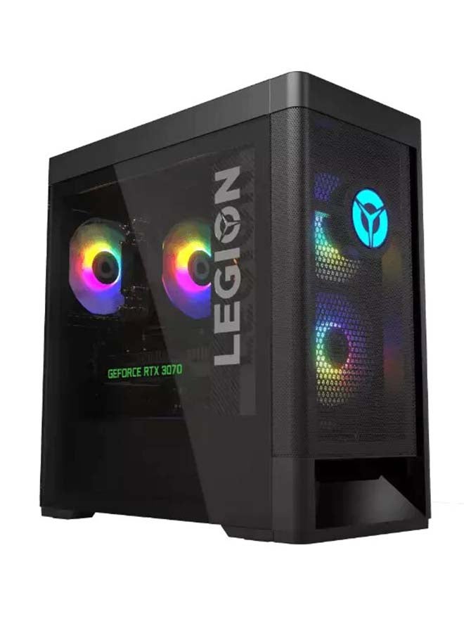 Lenovo - Legion T5 26IOB6 90RT00D3AX Tower PC, Core i7-11700F Processer/16GB RAM/256GB SSD/8GB Nvidia GeForce RTX 3070 Graphics Card Black - Image 1