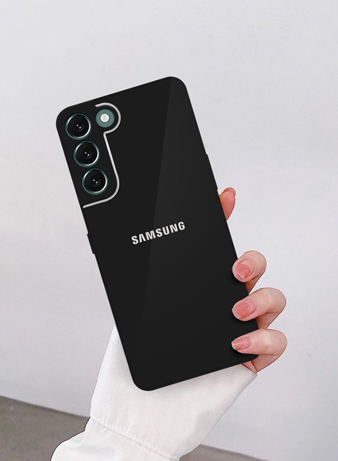 MARGOUN Slim Shockproof Electroplating Case Cover With Camera Lens Protection For Samsung Galaxy S22 5G 6.1 inch Black - Image 4